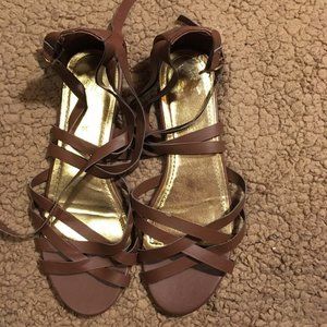 H&M Brown Gladiator Sandals | Size 5/6